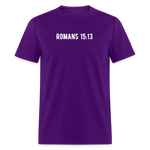 Romans 15:13 Unisex Classic T-Shirt - purple