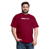 Romans 15:13 Unisex Classic T-Shirt - burgundy