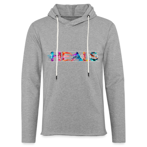 THE LORD HEALS Unisex Lightweight Terry Hoodie - heather gray