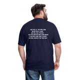 Matthew 11:28-29 Unisex Classic T-Shirt - navy