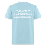 Matthew 11:28-29 Unisex Classic T-Shirt - powder blue