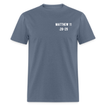 Matthew 11:28-29 Unisex Classic T-Shirt - denim