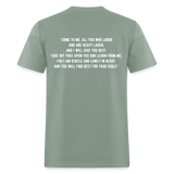 Matthew 11:28-29 Unisex Classic T-Shirt - sage