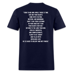 Joel 2:12-13 Unisex Classic T-Shirt - navy