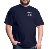James 5:13-18 Unisex Classic T-Shirt - navy