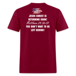 Sound The Alarm Unisex Classic T-Shirt - burgundy