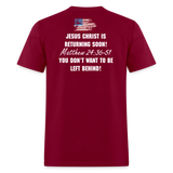 Sound The Alarm Unisex Classic T-Shirt - burgundy