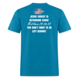 Sound The Alarm Unisex Classic T-Shirt - turquoise