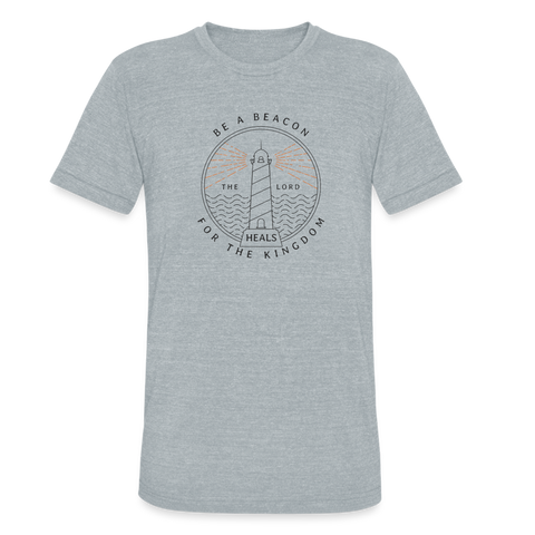 Be A Beacon Unisex Tri-Blend T-Shirt - heather grey
